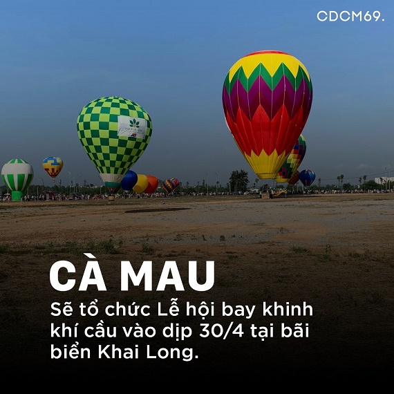 Lễ hội khinh khí cầu thại Đất Mũi Cà Mau